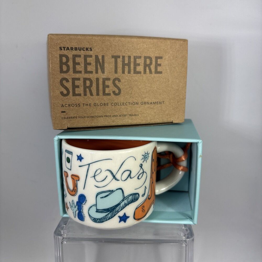 Starbucks Texas Been There Series 2oz Espresso Mug Ornament 2022 NIB Retired